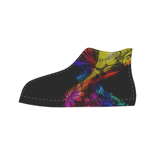 Abstract design Men’s Classic High Top Canvas Shoes (Model 017)