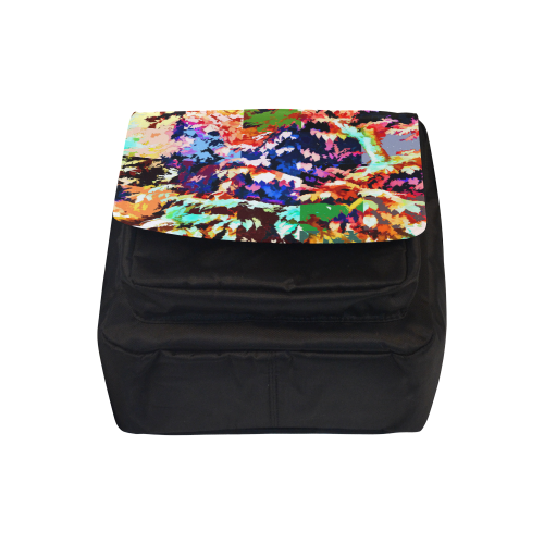 Foliage Patchwork #7 Black - Jera Nour Crossbody Nylon Bags (Model 1633)