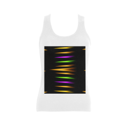 Fireworks and calming down Women's Shoulder-Free Tank Top (Model T35)