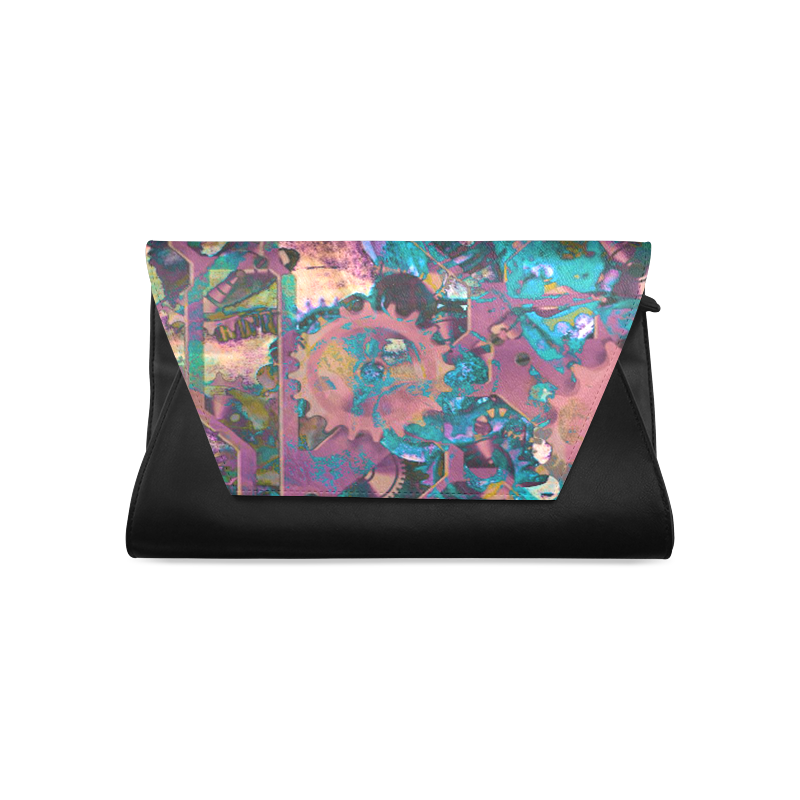 Steampunk abstract Clutch Bag (Model 1630)
