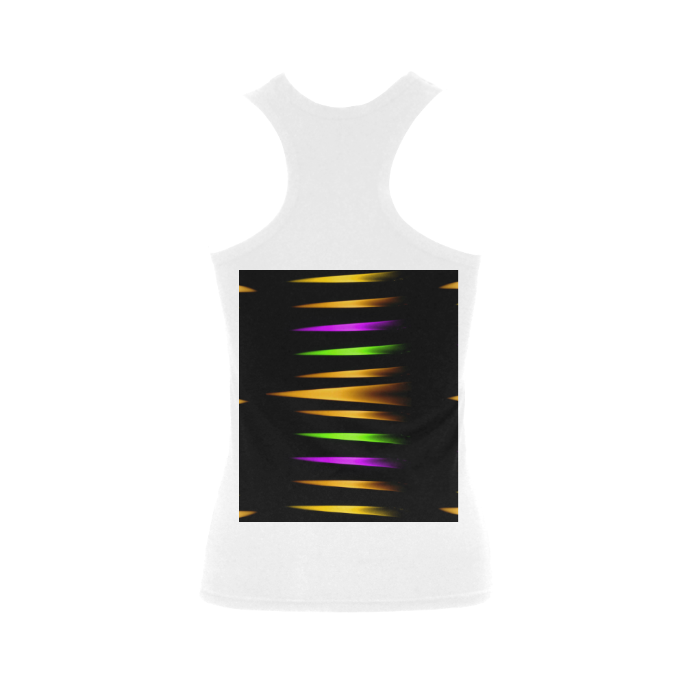 Fireworks and calming down Women's Shoulder-Free Tank Top (Model T35)