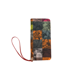 Foliage Patchwork #9 - Jera Nour Women's Clutch Wallet (Model 1637)