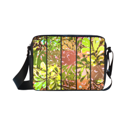 Foliage Patchwork #5 Black - Jera Nour Classic Cross-body Nylon Bags (Model 1632)