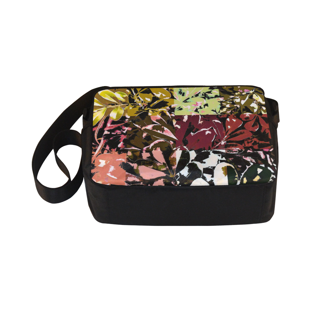 Foliage Patchwork #6 Black - Jera Nour Classic Cross-body Nylon Bags (Model 1632)