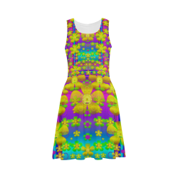 Outside the curtain it is peace florals and love Atalanta Sundress (Model D04)