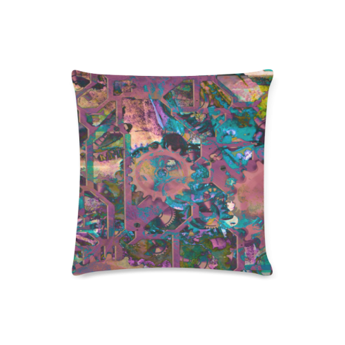 Steampunk abstract Custom Zippered Pillow Case 16"x16" (one side)