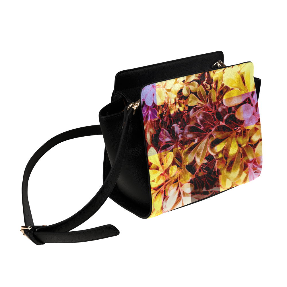 Foliage Patchwork #11 - Jera Nour Satchel Bag (Model 1635)