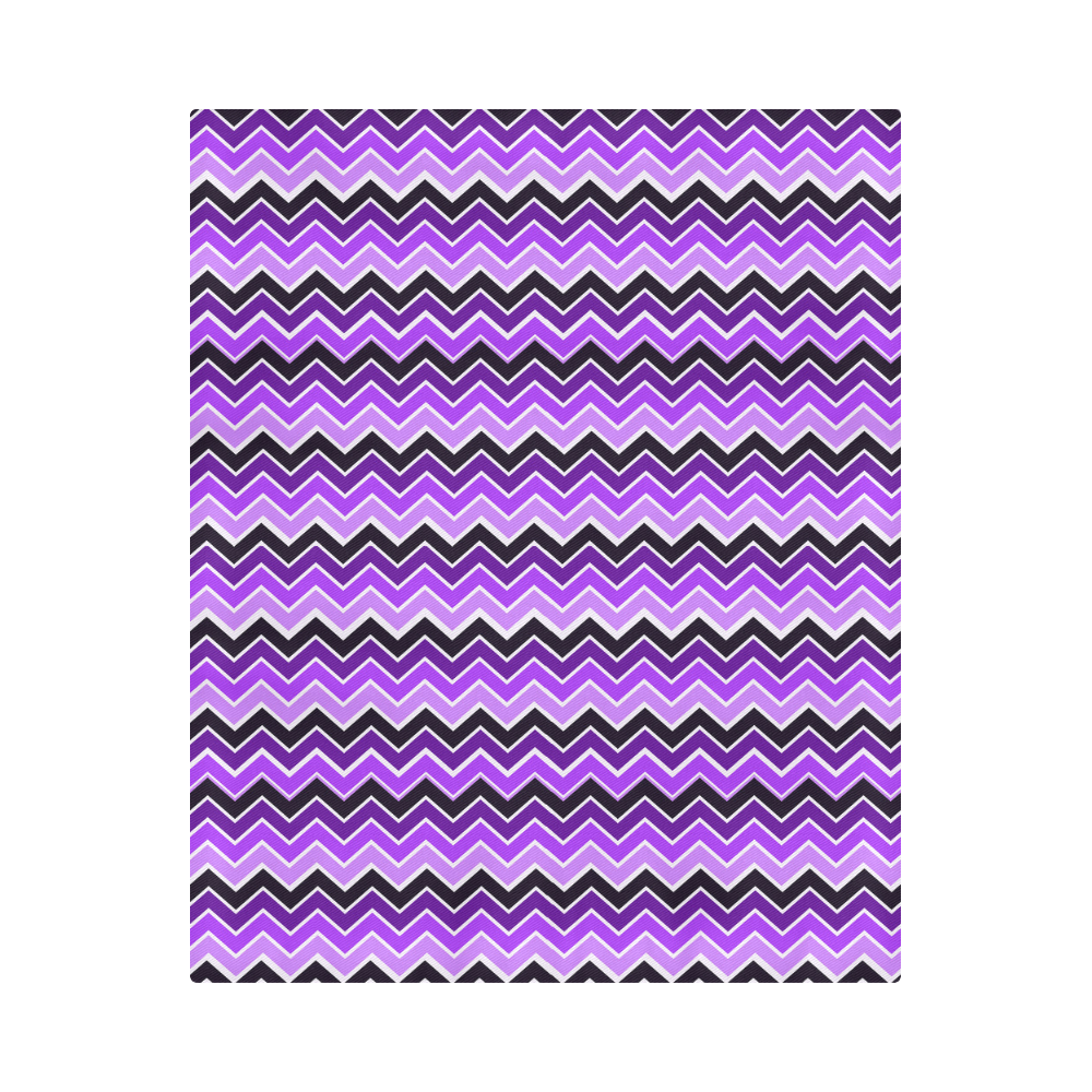 Purple Chevrons Duvet Cover 86"x70" ( All-over-print)