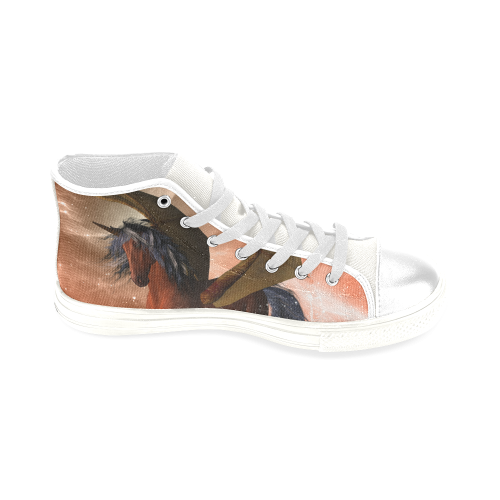 Dark unicorn Men’s Classic High Top Canvas Shoes (Model 017)