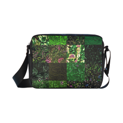 Foliage Patchwork #1 Black - Jera Nour Classic Cross-body Nylon Bags (Model 1632)