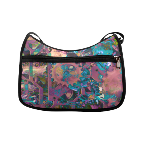 Steampunk abstract Crossbody Bags (Model 1616)