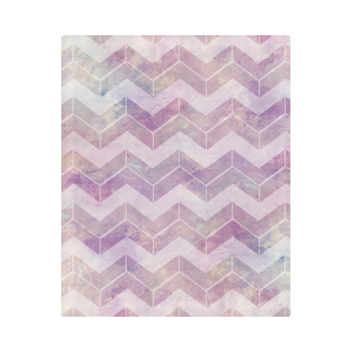 Chevron with watercolors Duvet Cover 86"x70" ( All-over-print)