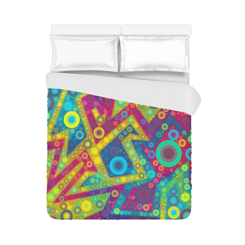 Psychedelic Bubbles Duvet Cover 86"x70" ( All-over-print)