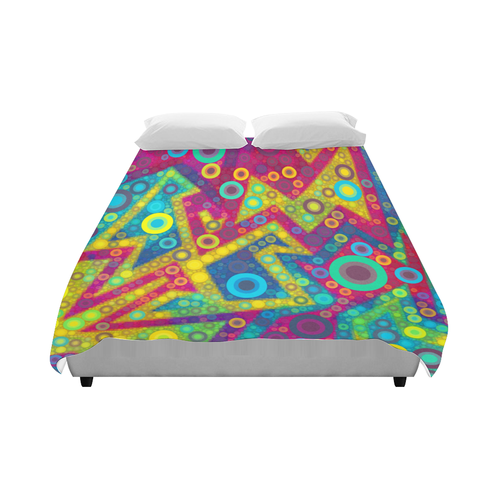 Psychedelic Bubbles Duvet Cover 86"x70" ( All-over-print)