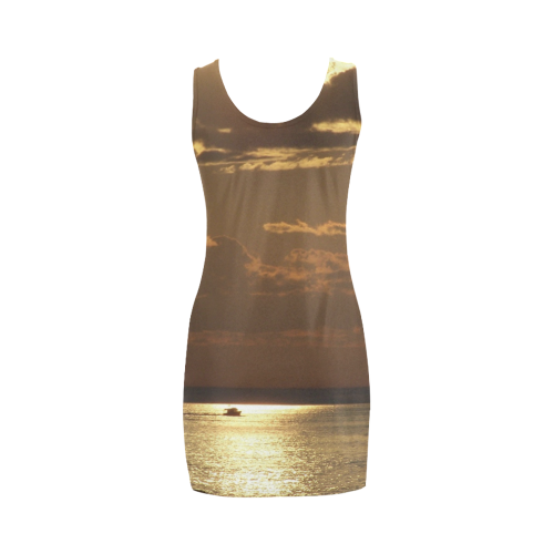 Awesome Sea Scene Medea Vest Dress (Model D06)