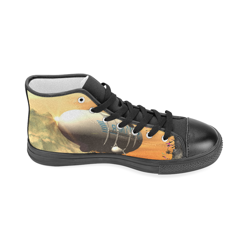 Zeppelin Men’s Classic High Top Canvas Shoes (Model 017)