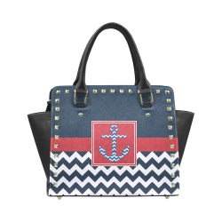 Anchor Rivet Shoulder Handbag (Model 1645)