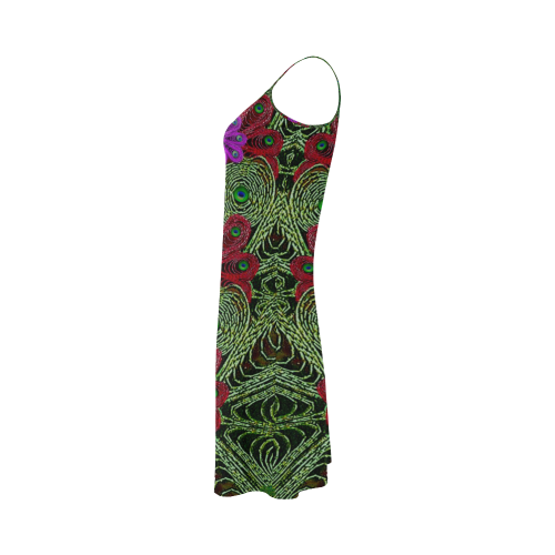 Metal Peacock In paradise Land Alcestis Slip Dress (Model D05)