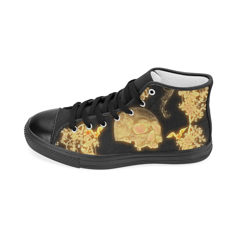 Awesome skull Men’s Classic High Top Canvas Shoes (Model 017)