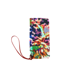 Foliage Patchwork #7 - Jera Nour Women's Clutch Wallet (Model 1637)
