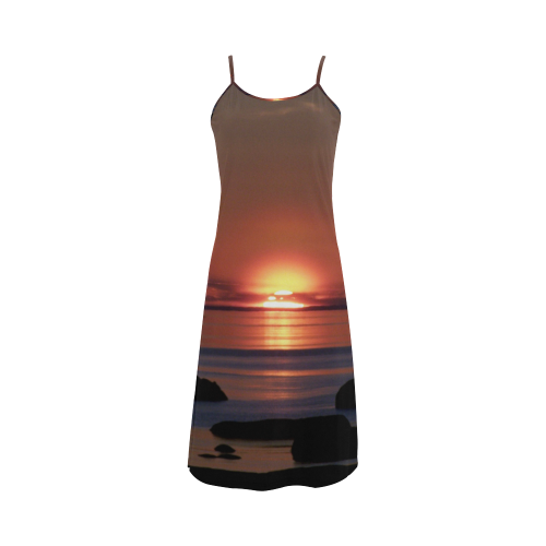 Shockwave Sunset Alcestis Slip Dress (Model D05)