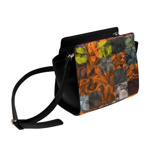 Foliage Patchwork #9 - Jera Nour Satchel Bag (Model 1635)