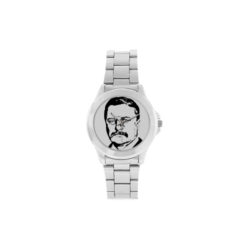 Theodore Roosevelt Unisex Stainless Steel Watch(Model 103)