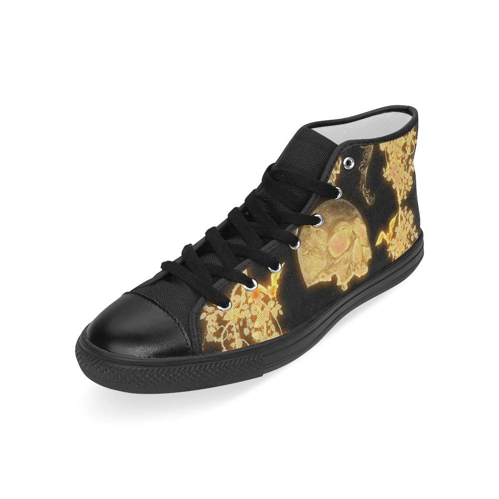 Awesome skull Men’s Classic High Top Canvas Shoes (Model 017)