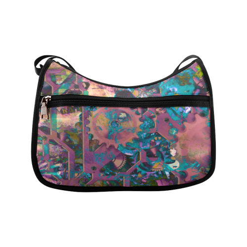 Steampunk abstract Crossbody Bags (Model 1616)
