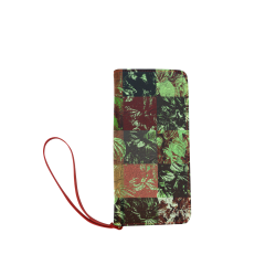 Foliage Patchwork #4 - Jera Nour Women's Clutch Wallet (Model 1637)