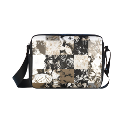 Foliage Patchwork #8 Black - Jera Nour Classic Cross-body Nylon Bags (Model 1632)