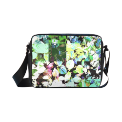 Foliage Patchwork #2 Black - Jera Nour Classic Cross-body Nylon Bags (Model 1632)