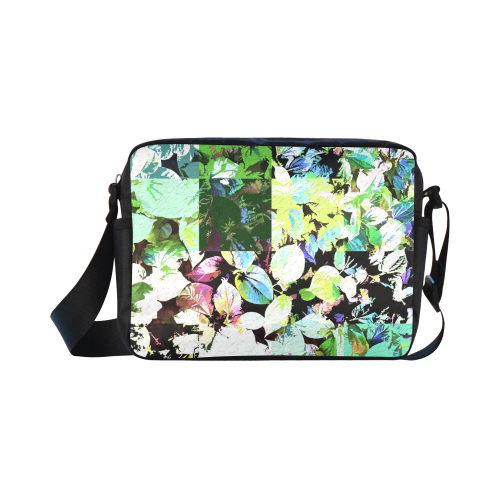 Foliage Patchwork #2 Black - Jera Nour Classic Cross-body Nylon Bags (Model 1632)