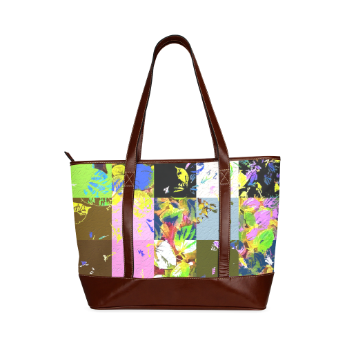 Foliage Patchwork #3 - Jera Nour Tote Handbag (Model 1642)