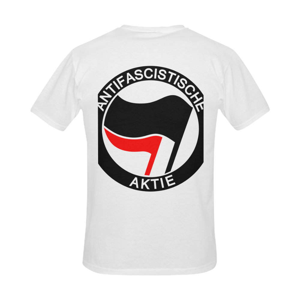 Anti- Fascist Action Men's Slim Fit T-shirt (Model T13)
