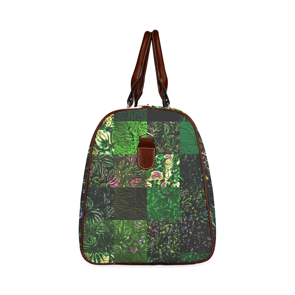 Foliage Patchwork #1 - Jera Nour Waterproof Travel Bag/Large (Model 1639)