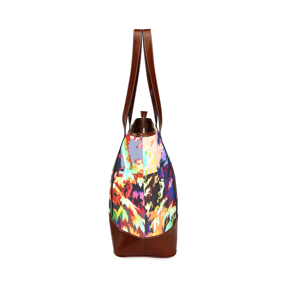 Foliage Patchwork #7 - Jera Nour Tote Handbag (Model 1642)