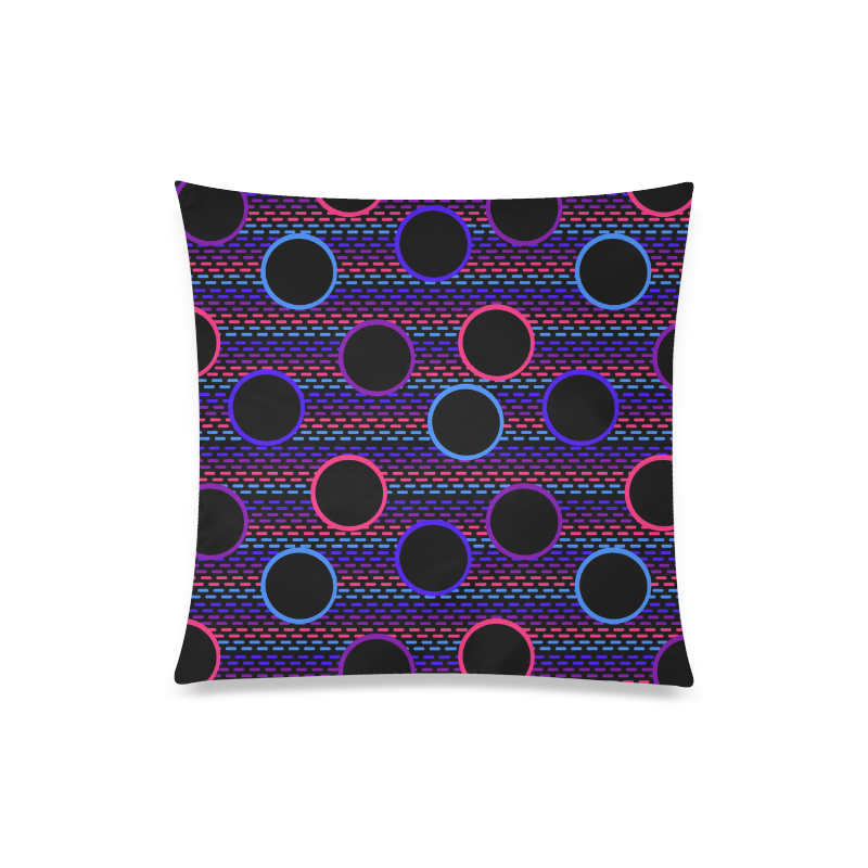 Funky Black Holes Custom Zippered Pillow Case 20"x20"(Twin Sides)