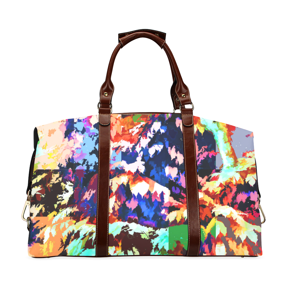 Foliage Patchwork #7 - Jera Nour Classic Travel Bag (Model 1643)