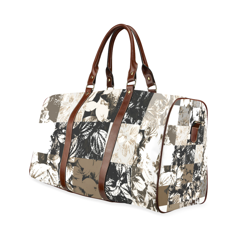 Foliage Patchwork #8 - Jera Nour Waterproof Travel Bag/Large (Model 1639)