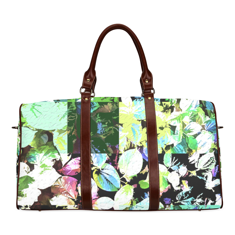 Foliage Patchwork #2 - Jera Nour Waterproof Travel Bag/Large (Model 1639)