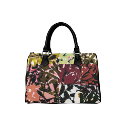 Foliage Patchwork #6 - Jera Nour Boston Handbag (Model 1621)