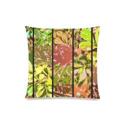 Foliage Patchwork #5 - Jera Nour Custom Zippered Pillow Case 20"x20"(Twin Sides)