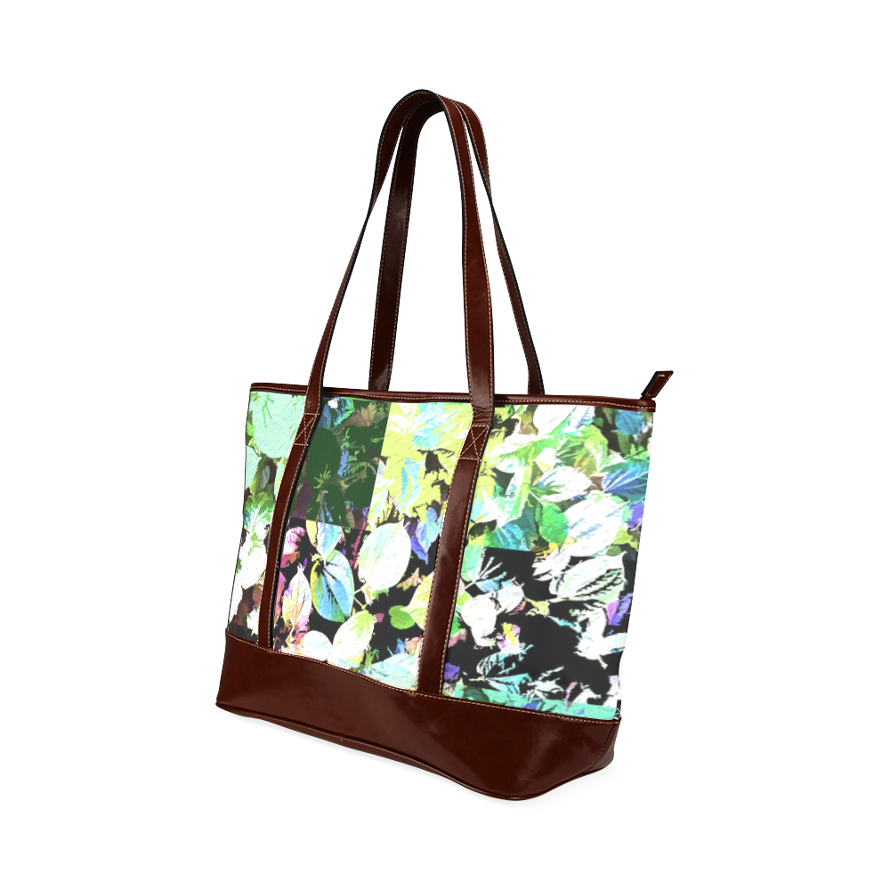 Foliage Patchwork #2 - Jera Nour Tote Handbag (Model 1642)