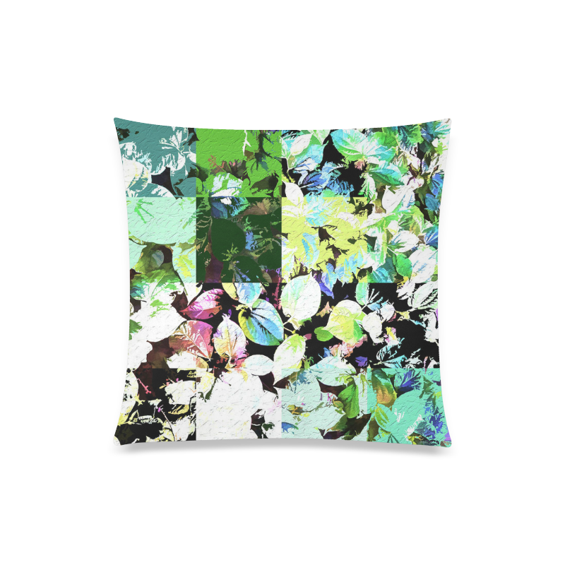 Foliage Patchwork #2 - Jera Nour Custom Zippered Pillow Case 20"x20"(Twin Sides)