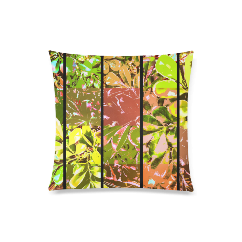 Foliage Patchwork #5 - Jera Nour Custom Zippered Pillow Case 20"x20"(Twin Sides)