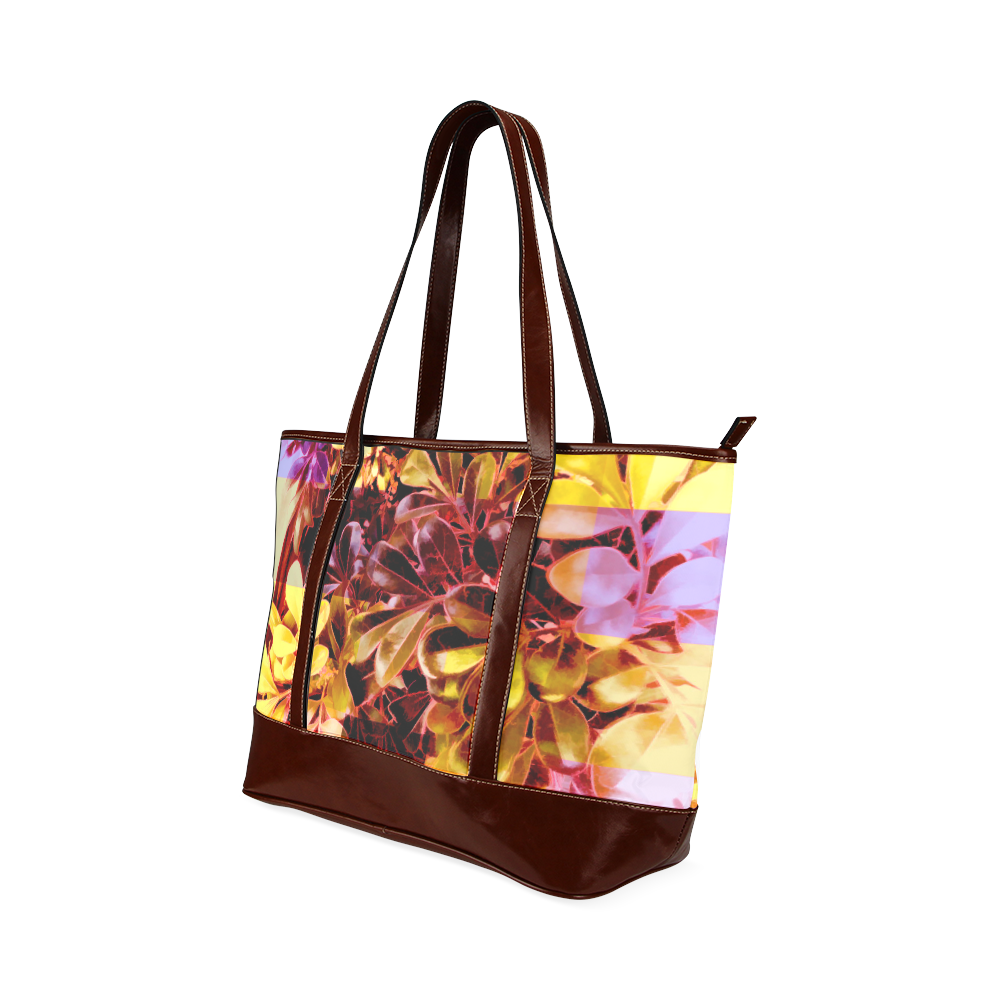 Foliage Patchwork #11 - Jera Nour Tote Handbag (Model 1642)