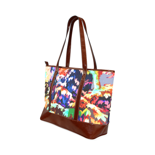 Foliage Patchwork #7 - Jera Nour Tote Handbag (Model 1642)