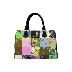 Foliage Patchwork #3 - Jera Nour Boston Handbag (Model 1621)