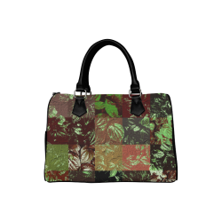 Foliage Patchwork #4 - Jera Nour Boston Handbag (Model 1621)